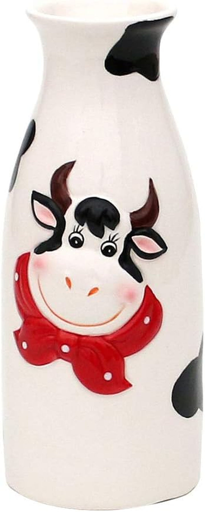 Dekohelden24 cutie de depozitare ceramică vacă, aprox. 12 x 11 x 20.5 cm, 20 Cutii depozitare alimente Naty Shop Ulcior de lapte
