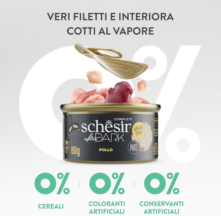 after Dark, Gusto Variety Pack în pastă, hrană umedă pentru pisici adulte (12 cutii a 80 G)