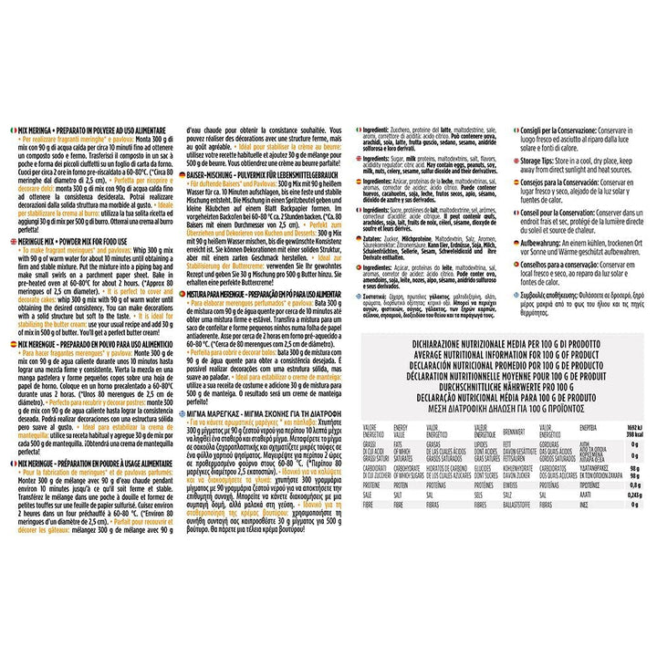 0300315 Amestec de pudră pentru meeringă 300g Pasta de zahar Naty Shop