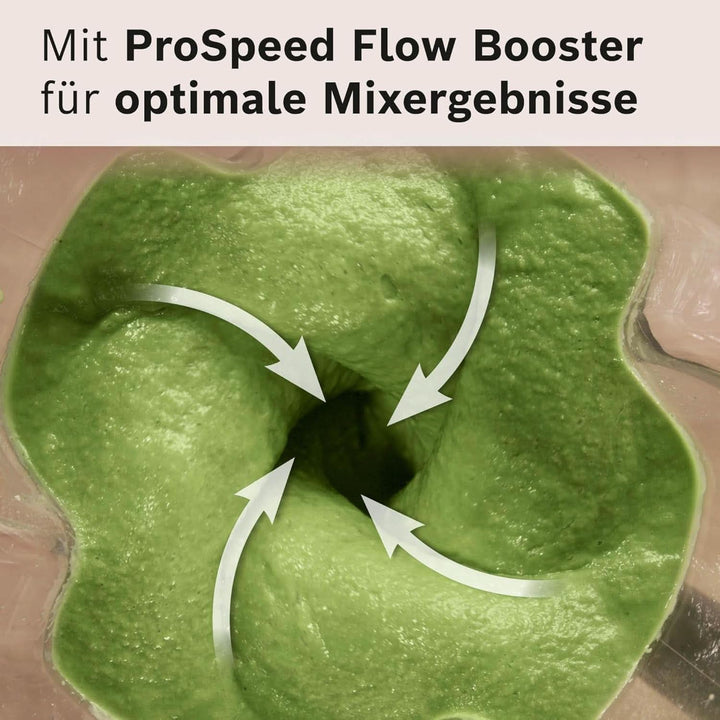 Highspeed-Standmixer Vitapower Serie 6 MMBD665B1, 45.000 U/Min, 6 Programme Inkl Heiße Suppe & Reinigung, 2 L Mixbehälter, Stopfer, Spülmaschinenfeste Teile, Made in Europe, 1800W, Schwarz Bucatarie Naty Shop