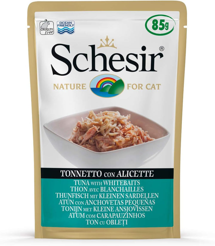 Cat Jelly Tuna With Seabass, hrană umedă pentru pisici, 30 pungi X 50 g