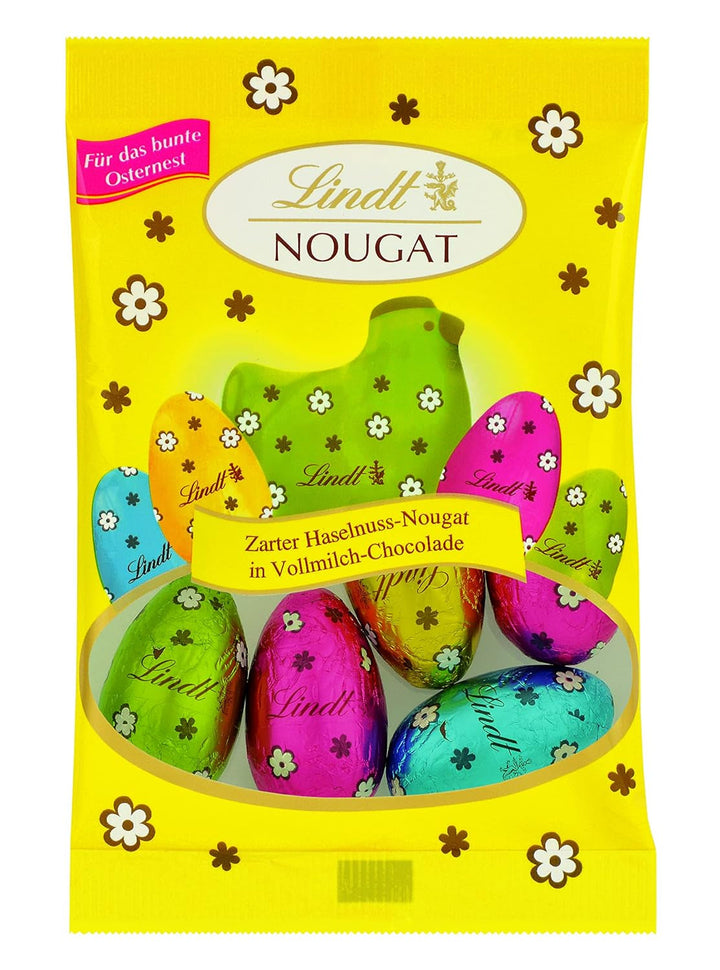 Lindt Ciocolată Specialități Mix Ouă, cinci arome cu și fără alcool Bomboane de Ciocolata Naty Shop Nougat - Deko Ed.