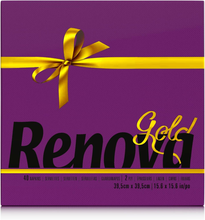 Șervețele de hârtie Renova gold bordeaux - 40 de șervețele