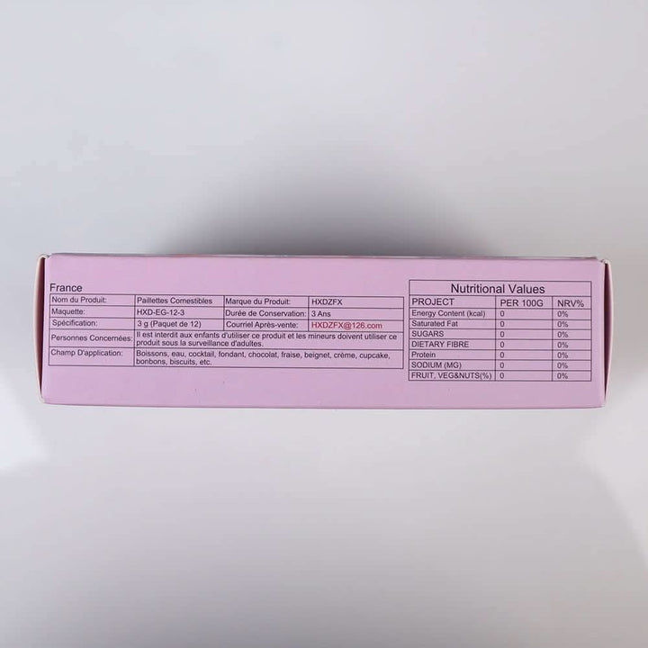 Set glitter comestibil, pudra, 3 grame per culoare Naty Shop