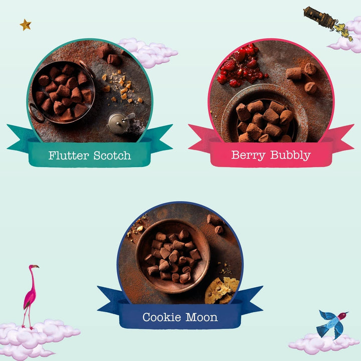 Monty Bojangles Taste Adventures Sortiment de ciocolată cu praf de cacao, 315 grame Bomboane de Ciocolata Naty Shop