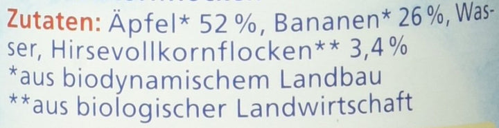 Bio Apfel Mit Banane Und Hirse, Ab Dem 6. Monat, 190 G Naty Shop
