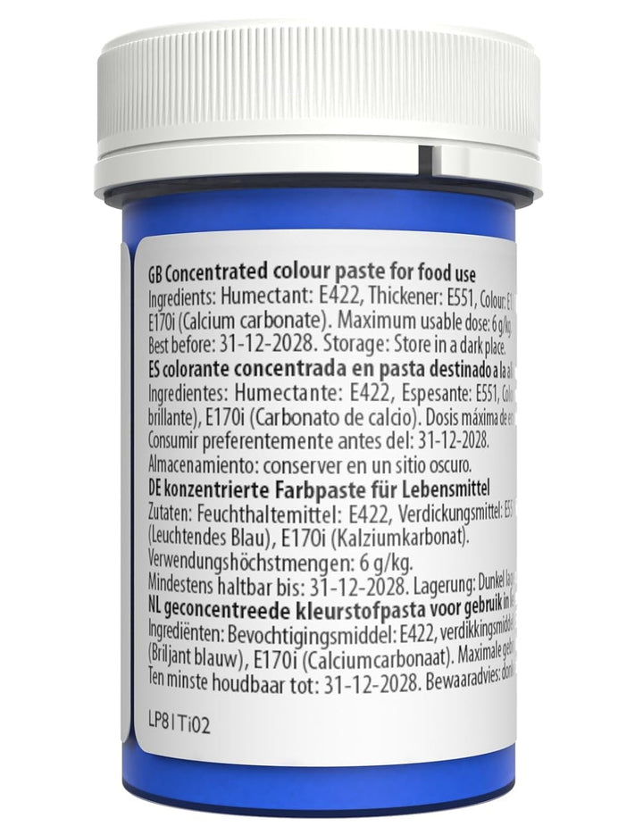 Colorant alimentar Sugarflair Paste Pastel Sky Blue, colorant alimentar pentru paste, pentru fondant și marțipan, coloranți concentrați Spectral - 25 g