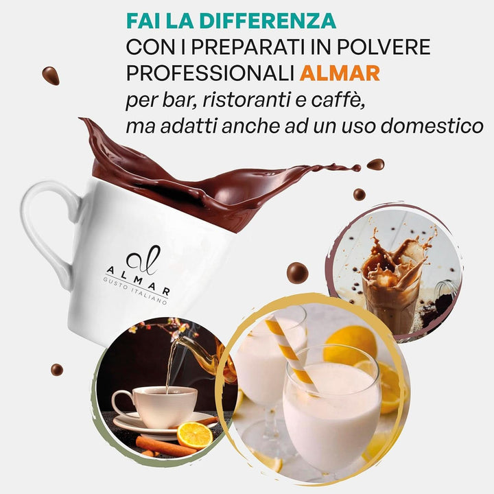 Ciocolată caldă italiană Cortina TART BITTER CHOCOLATE, 15 plicuri X 30 grame Cacao si Ciocolata Calda Naty Shop