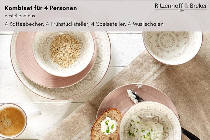 Ritzenhoff & Breker Serviciu combinat Valencia, 16 piese Seturi vesela masa Naty Shop