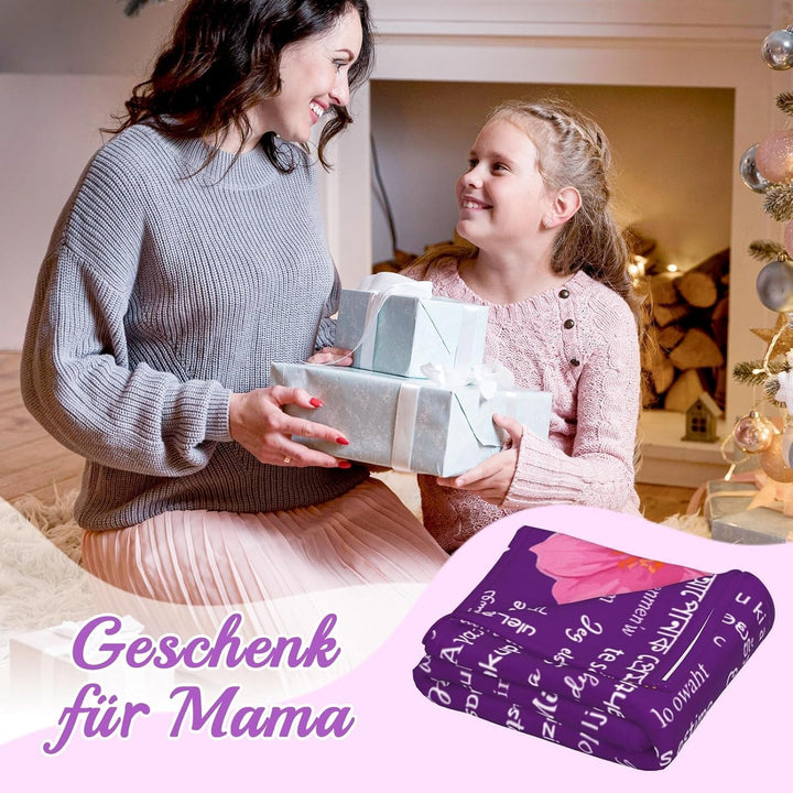 Cadouri pentru mama, cadou aniversar pentru cupluri, femei Besond, soții surori și mame, Ideal de securitate pentru Ziua Mamei, Ziua Îndrăgostiților și Crăciun 50 "X60" Paturi si Cuverturi Yasrlvun