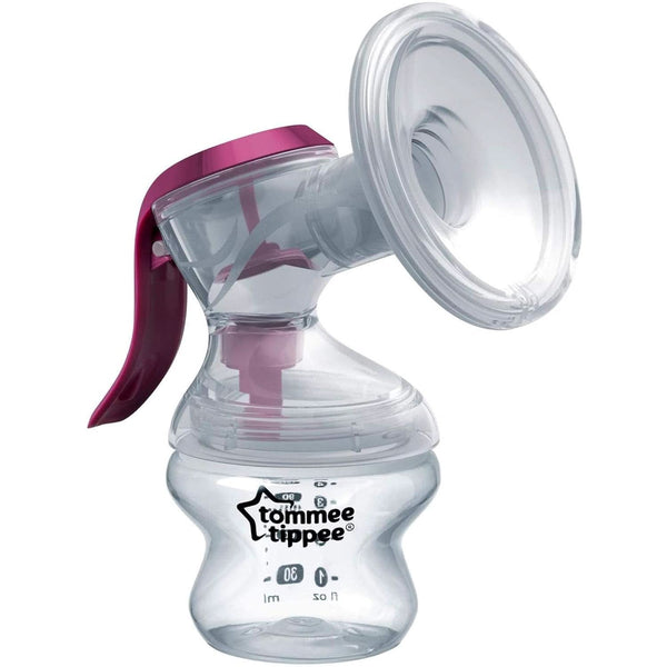 Tommee Tippee „Made for Me” Pompă de sân manuală, mâner ergonomic, fără Bpa, transparentă Accesorii Hrana si Alaptare Bebe Naty Shop