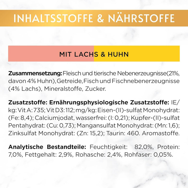 Gourmet Gold Tender Morsels in Sauce Hrană umedă pentru pisici, cu somon și pui, 12Pack (12 X 85G)