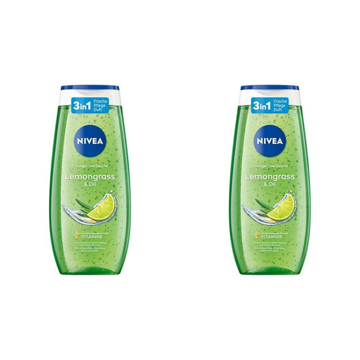 Gel de duș NIVEA Lemon Grass And Oil, 250 ml Duș și baie Naty Shop 2 bucati x 250 ml
