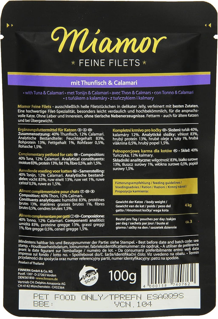 Fileuri fine în jeleu ton și calamari 24X100G