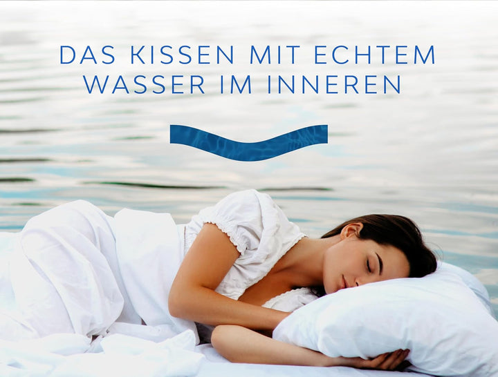 Mediflow 5205 Perna de apă originală într-un pachet dublu 50X70Cm, alb Perne standard Naty Shop