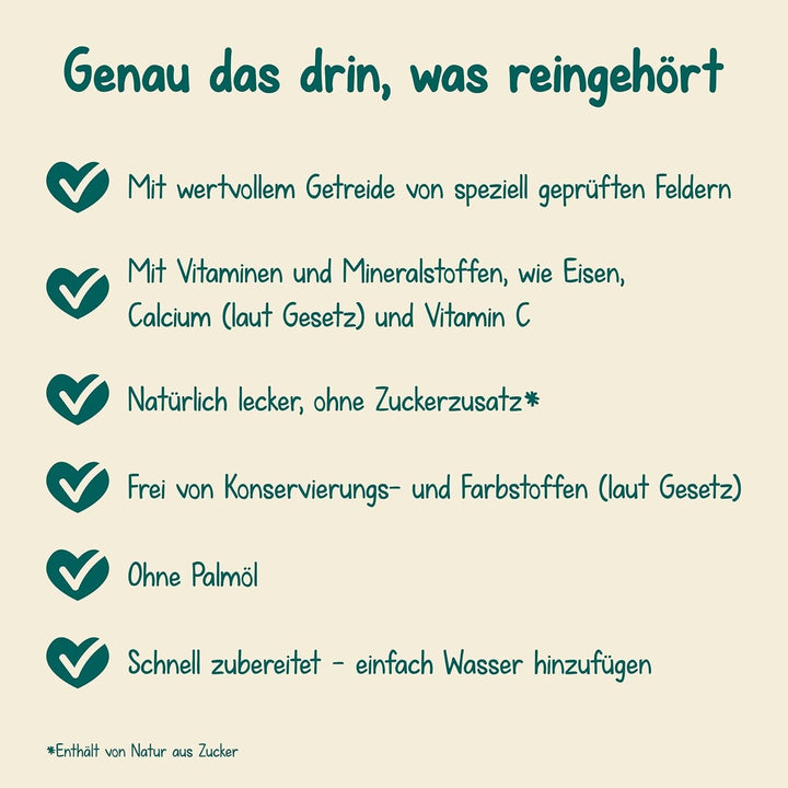 Milupa Milk Porridge Wholemeal Fruits - Terci pentru copii fără ulei de palmier, de la 6 luni - 4 X 400 G (pachet de 2) Mama si Copilul Naty Shop