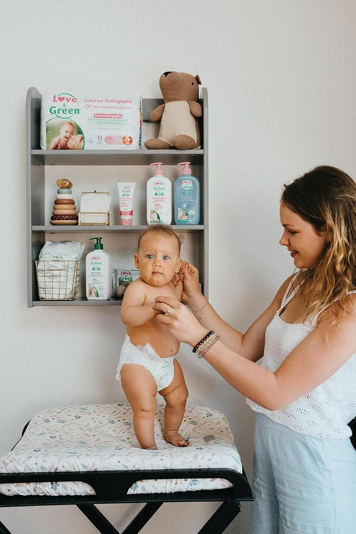 Love & Green, scutece fara clor, pachet pentru 1 luna, marimea 4 Mama si Copilul Naty Shop