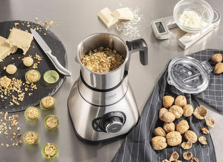 CASO B 1800 Powerblender-Set - Standmixer, 28.000 U/Min, Glasbehälter 1,75 L, Inkl. Trinkflasche Und Zerkleiner, Mixer Testsieger Mit Sehr Gut, Edelstahl Naty Shop