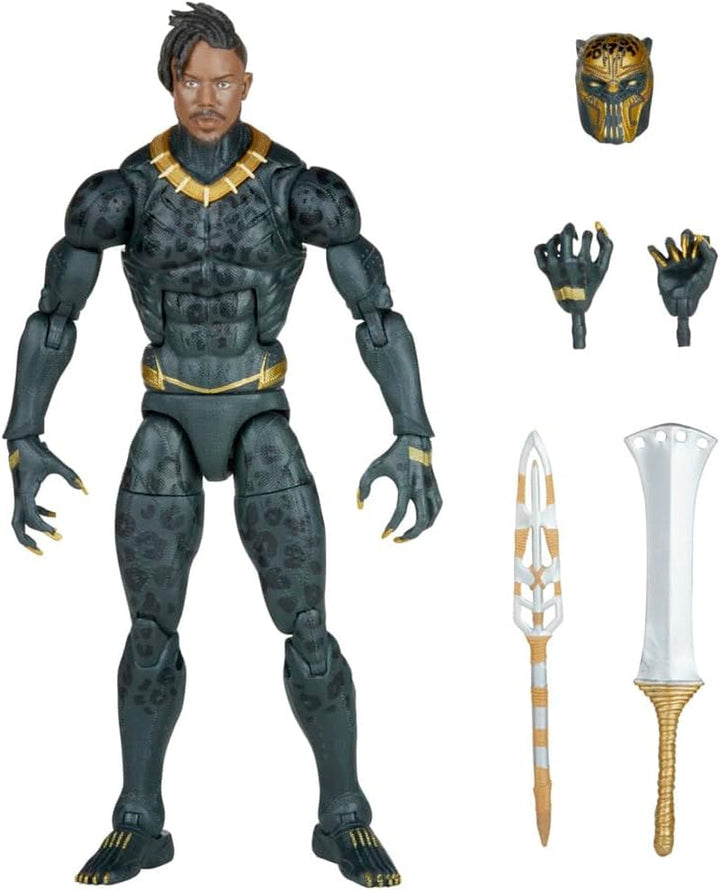 Hasbro Marvel Legends Series Black Panther Legacy Collection Killmonger, 15 cm figurină de colecție cu 5 accesorii Action figures Naty Shop