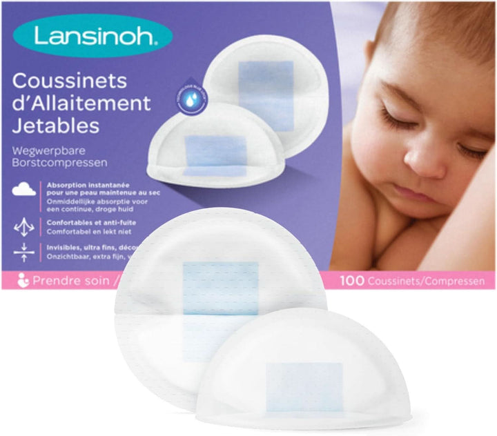 Lansinoh Stilleinlagen Blue Lock, 100 Stück - Saugfähiger Kern, Komfortabel & Auslaufsicher Accesorii Hrana si Alaptare Bebe Naty Shop Single 100 Stück (1Er Pack)