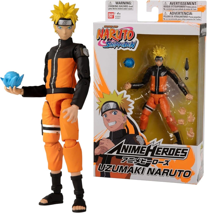 Bandai - Anime Heroes - Naruto Shippuden - Anime Hero Figures 17 Cm - Kakashi Hatake - Licență oficială - Figura articulată Kakashi - 36903 Action figures Naty Shop Naruto