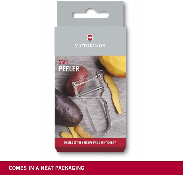 Victorinox STAR peeler, Peeler de cartofi, Cu două tăișuri, Cu lamă pendulară Peeler Naty Shop