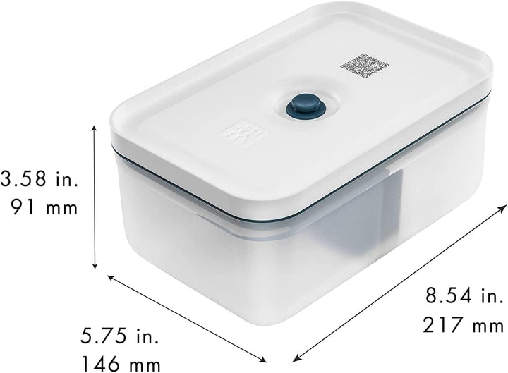 Zwilling Fresh & Save set de cutii de prânz cu vid / depozitare în frigider, 3 buc, plastic, semi-transparent, La Mer Cutii depozitare alimente Naty Shop