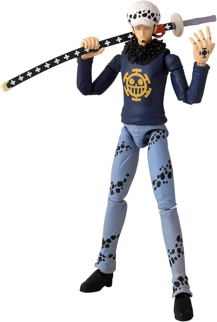 Bandai - Anime Heroes - One Piece Figure - Lorenor Zorro 17 Cm Three Sword Style - Licența oficială One Piece - Movable Manga Figure Zorro 3 Swords - Toy For Children From 4 Years - 37052 Action figures Naty Shop Legea Trafalgar
