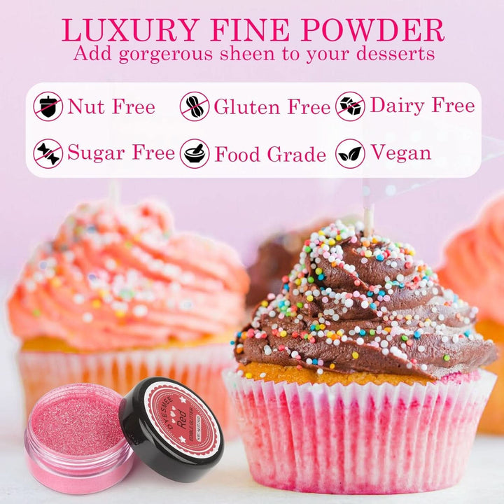 Glitter comestibil, Set de 4 sau de 6 nuante de culoare, 4 grame per produs Glitter Naty Shop