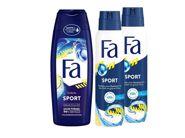 FA Gel de duș Sport, pachet de 6 x 250 ml Duș și baie Naty Shop 3 x 183.33 ml