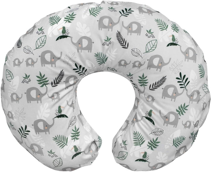 Boppy Original Support Suport pentru alăptare Rainbow pentru bebeluși, formă ergonomică cu căptușeală, confort pentru mamă și copil Accesorii Hrana si Alaptare Bebe Naty Shop Elephant Hello