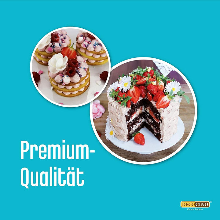 DECOCINO Buttercream Ready Mix (Set de 3 - 3 x 250 grame), pentru glazură, umplere și ornare, ideal pentru prăjituri, creme și torturi Glazuri si Decor Naty Shop