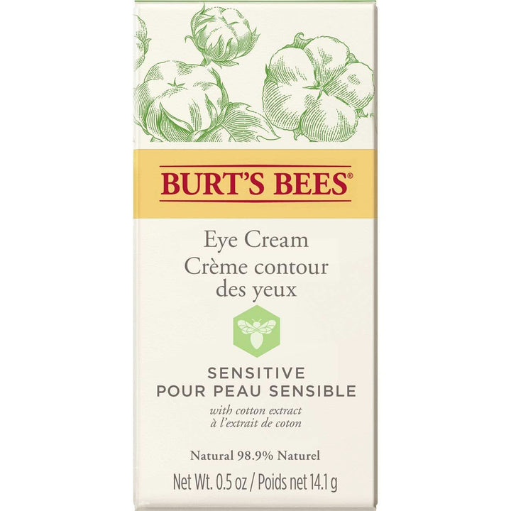 Burt'S Bees Cremă de ochi naturală pentru piele sensibilă cu extract de bumbac, 14 g Cosmetice si Infrumusetare Naty Shop