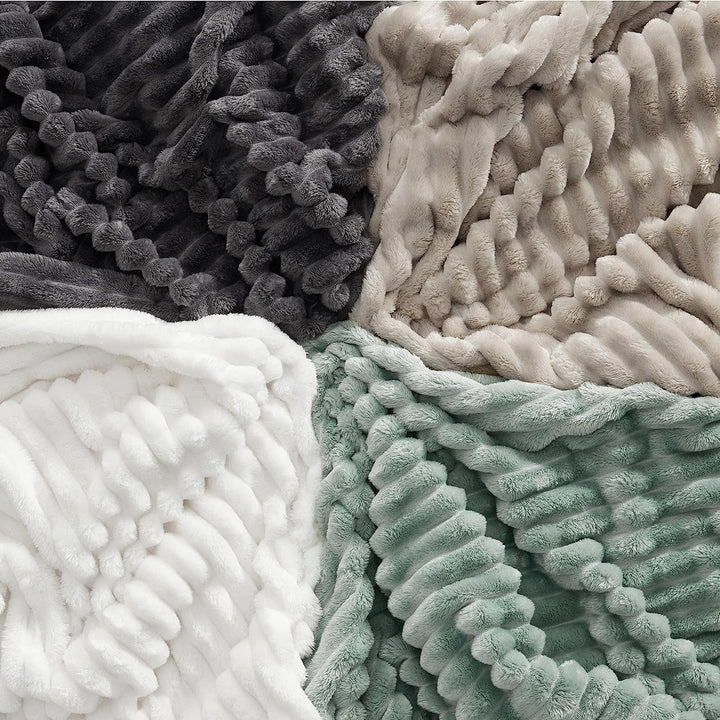 BEDSURE Sage Green Fleece Throw Blanket pentru canapea - pături confortabile super moi pentru femei, pătură mică drăguță pentru fete, 127 X 152 Cm Paturi si Cuverturi Besuche den BEDSURE-Store