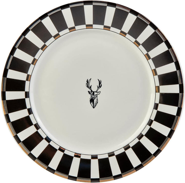 Karaca Aries 24 Teilge Für 6 Personen Kombiservice, Tafelservice, Geschirr-Set, 6X Servierteller, 6X Stück Tiefer Teller, 6X Kuchenteller, 6X Schalen, Porzellan Seturi vesela masa Naty Shop