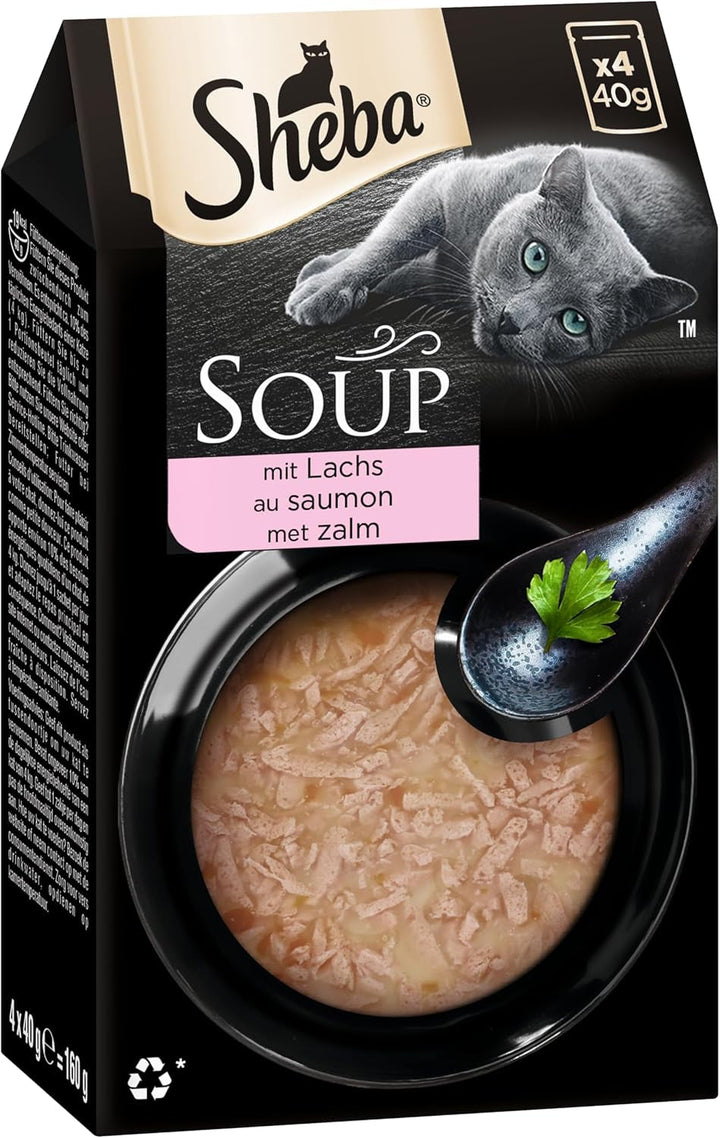 Sheba Multipack Soup - Hrană umedă pentru pisici într-o pungă porționată - Ton - 40 X 40G