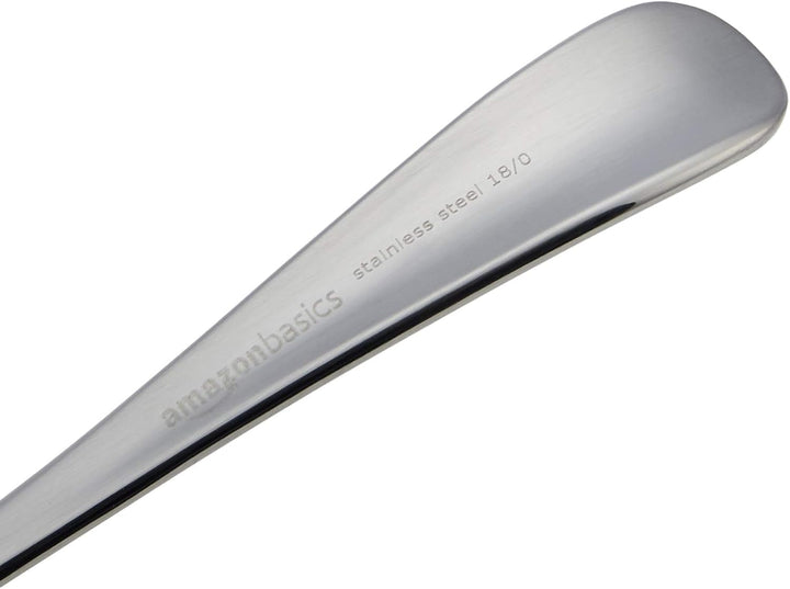 Lingură de cafea din oțel inoxidabil, design cu margini rotunde, pachet de 12, argintiu Bucatarie Naty Shop