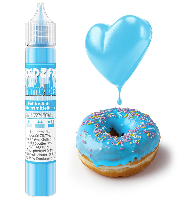 Colorant alimentar liposolubil - 30 ml colorant alimentar concentrat pe bază de ulei pentru ciocolată, set de coloranți alimentari pentru decorarea torturilor, fondant, cremă de unt, copt, meșteșuguri (albastru marin)