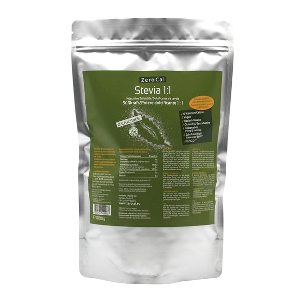 Stevia 1:1 (Erythrit - Stevia) - Natürlicher Zuckerersatzstoff, 1000 G Indulcitori Naty Shop Default Title