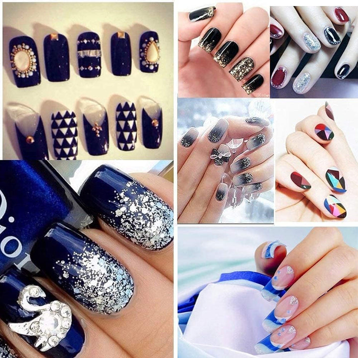 500 buc unghii false artificiale acrilice franceze naturale, sfaturi de artă cu cutie pentru femei și fete