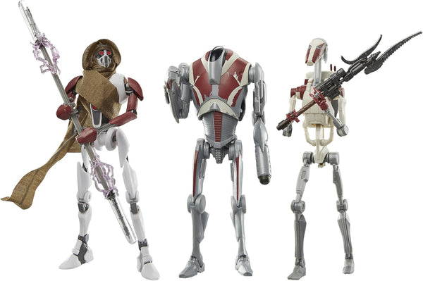 Star Wars Seria Neagră Magna Raider, Super Battle Droid, Jedi Battle Droid: Survivor Action Figures 3-pack, Scale 15 cm Action figures Naty Shop Titlu implicit