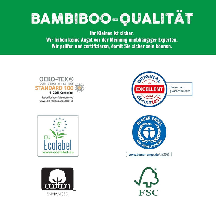 Bambiboo Scutece pentru copii - COTTONWEAR - Scutece de unică folosință pentru copii din bumbac organic și țesături pe bază de plante cu buric decupat Mama si Copilul Naty Shop
