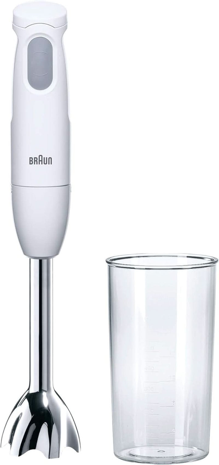 Braun Stabmixer MQ10.001M Multiquick 1 - Extra Leichter Pürierstab Mit Edelstahl-Mixfuß Und Easytwist System, Inkl. 600 Ml Mix- & Messbecher, 450 Watt, Weiß Mama si Copilul Naty Shop Mq 100 Curry