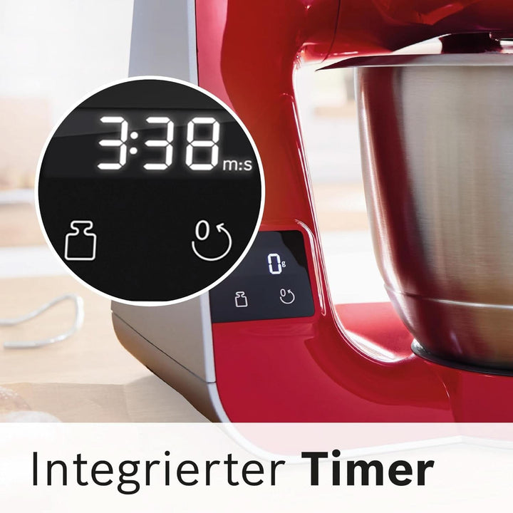 Robot de bucătărie Bosch Seria 4 MUM5X720, cântar integrat, bol din oțel inoxidabil 3.9L, mixer 1.25L, 1000W Accesorii Hrana si Alaptare Bebe Naty Shop