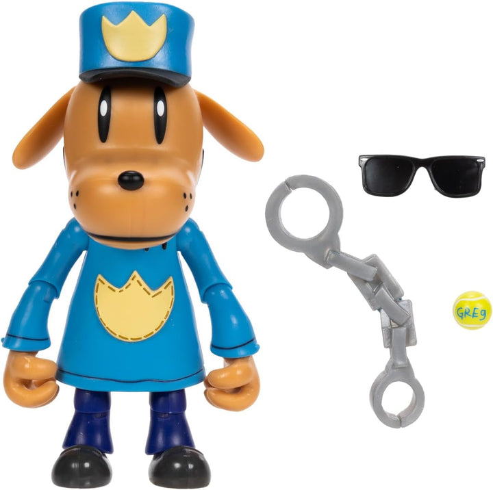 Dog Man Movie Action Figure Multipack Set de la Jakks Pacific, include figuri mobile de 6 cm - jucării inspirate din film, Lil Petey, Petey, Chief și Flippy! Action figures Naty Shop Dog Man 13 Cm Figura