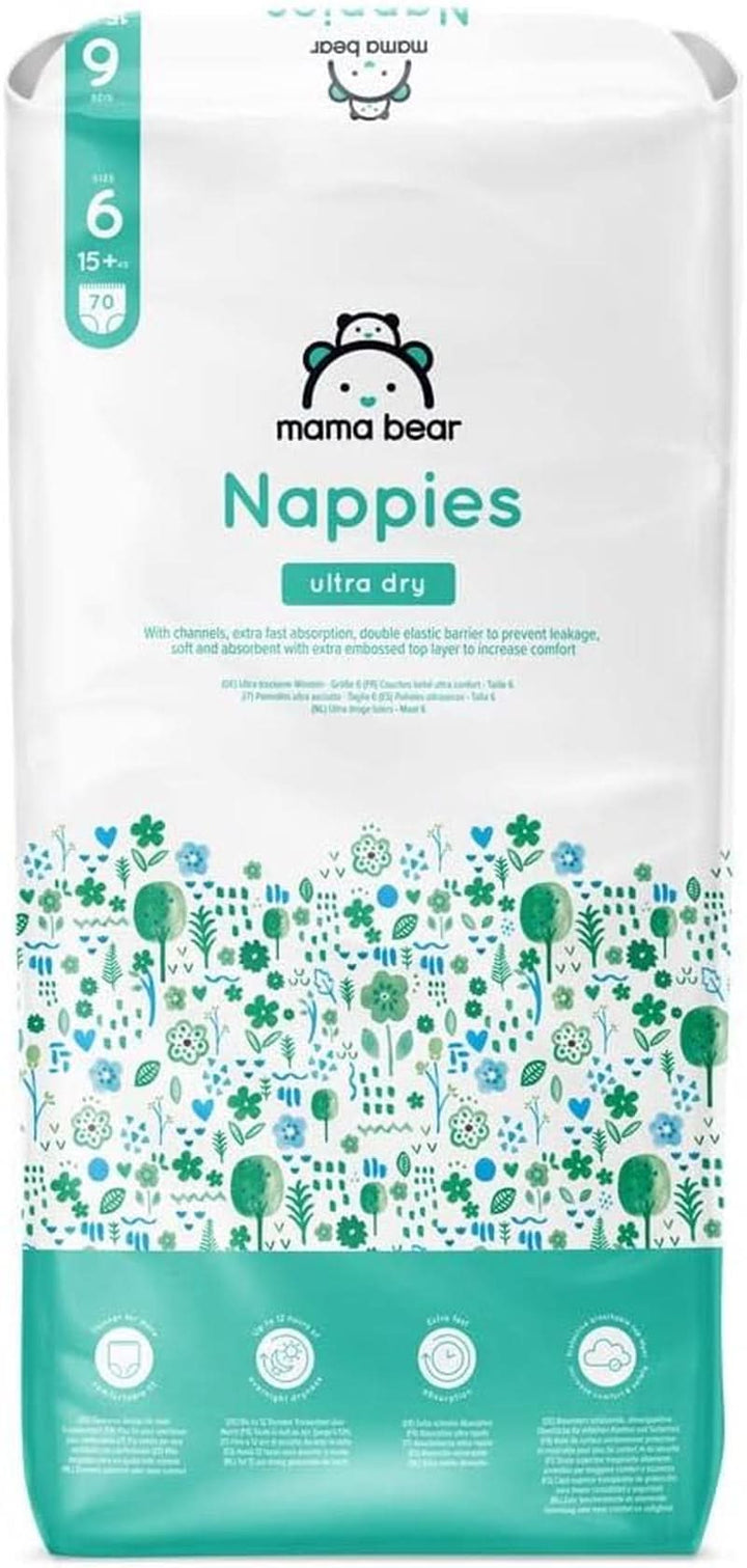 Scutece Mama Bear Ultra Dry, diverse marimi si cantitati Mama si Copilul Naty Shop 6 (15+ Kg) Pachet individual