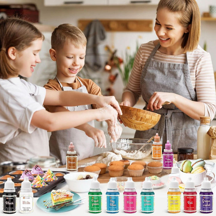 Set 12 coloranti alimentari lichizi, 10 ml Naty Shop