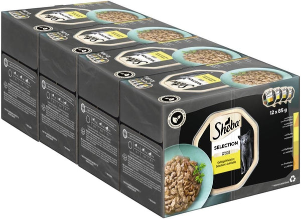 SHEBA Selection bowl multipack variație de pasăre în sos 4X12X85G