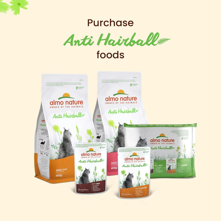 Almo Nature Holistic Anti-Hairball - hrană umedă pentru pisici adulte - cu pui - 70G, pachet de 30
