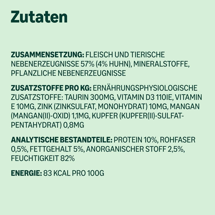 By Amazon Hrană umedă fără cereale pentru pisici, conservă, pateu de pui, 12 X 400 G